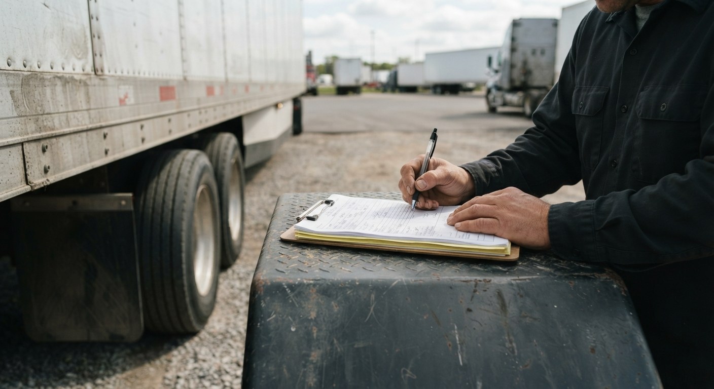 MIKE ZIMA TRUCKING LLC securing freight inside the trailer